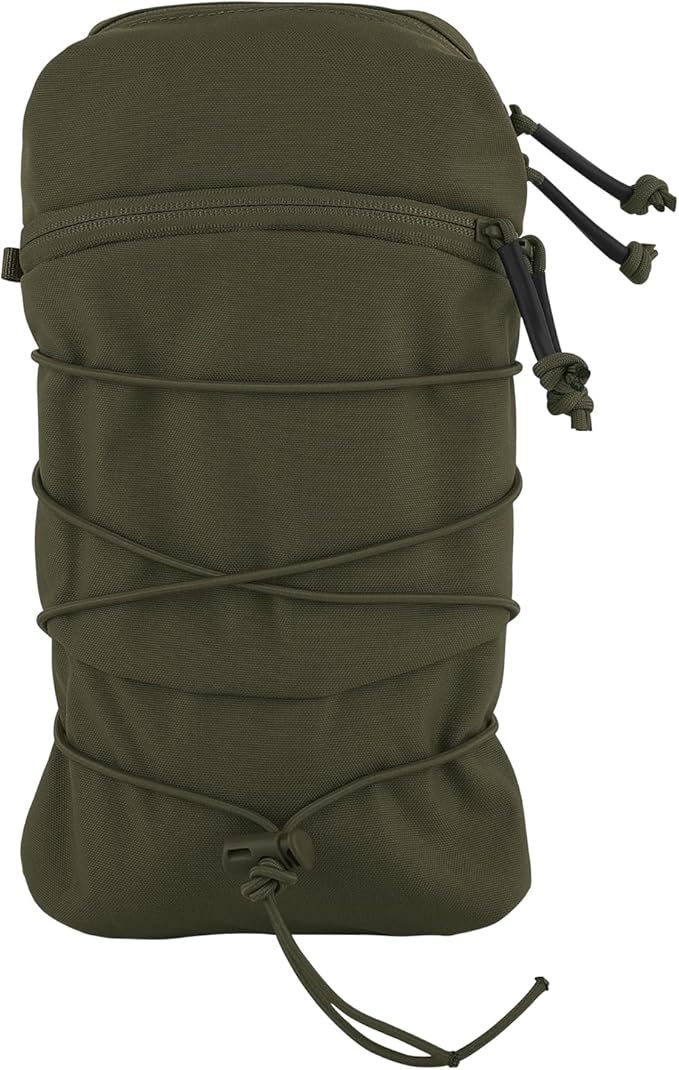 Tactical General Purpose Pocket 12x5 GP Pouch 1.5L Hydration Bag Carrier Backpack Organizer MOLLE + Belt