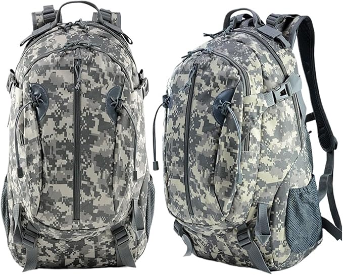 Outdoor Camouflage Backpacks Men's New Oxford Large Capacity Sports Cloth Waterproof Bag Tactical Backpack(ACU)