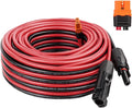 MOOKEERF Solar Panel to XT60i 10AWG 40FT Adapter Connector Extension Cable for Portable Power Station Generator
