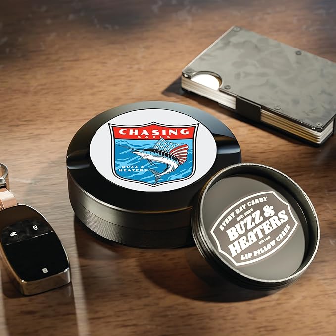 Buzz &amp Heaters Metal Zyn Container | Metal Holder &amp Pouch Cans | Fishing Containers