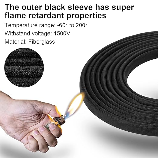 Solar Panel Extension Cable - 25FT 8AWG(10mm) Twin Wire with Female and Male Connector Tinned Copper PV Wire for Home Boat RV Outdoor