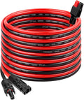 MOOKEERF 10AWG Solar Panel Cable to Anderson Connector - 30FT Solar Extension Cable with Anderson -Style Connector for Portable Power Station Solar Panel Solar Generator