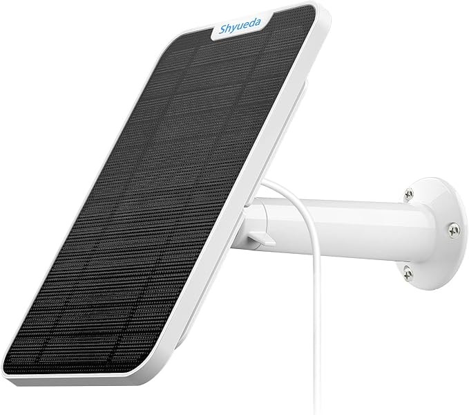 4W Solar Panel Charging Compatible with Arlo Pro 3/Pro 4/Pro 5S/Ultra/Ultra 2 only with 13.1ft Waterproof Charging Cable IP65 WeatherproofIncludes Secure Wall Mount(3-Pack)(Magnetic Connector)