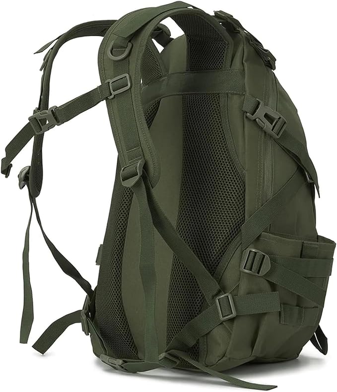 40L Tactical BackpackCompatible for Men Camping Hiking Backpacks Reflective Outdoor Travel Bags Survival(Army Green)