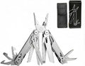 Multitool 28-in-1 Stainless Steel Multi-Tool with Pocket Knife Self-locking Pliers Bottle Opener Professional Multi Tool for Outdoor Survival Camping Hiking Hunting - Silver