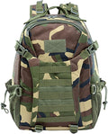 Men's Lightweight Oxford Cloth Backpack Tactical Rucksack Large Capacity Travel Daypack for Outdoor Hiking Camping (F/Multicolor)