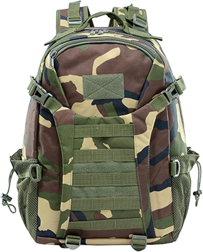 Men's Lightweight Oxford Cloth Backpack Tactical Rucksack Large Capacity Travel Daypack for Outdoor Hiking Camping (F/Multicolor)