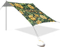 St Patrick's Day Lucky Clovers Beach Tent Sun Shelter Set UPF50+ UV Protection 10.5 x 9.19 FT Camping Shade Canopy with Sandbags Sand Anchors Carrying Bag and Others
