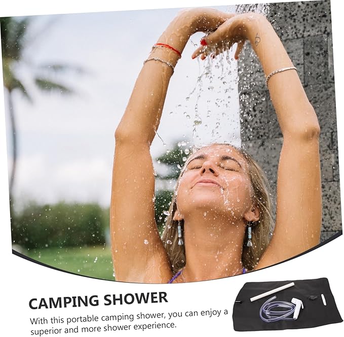 1set Portable Outdoor Camping Shower Bag Lightweight Wash Bag for -up for Hiking Backpacking and Fishing Trips