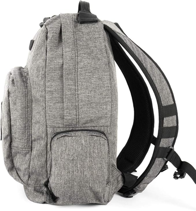 LA Police Gear LAPG Commuter Backpack Hydration Compatible Small Backpack - Heather Grey