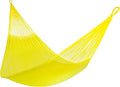 Handwoven Hammock by Yellow Leaf Hammocks - Family Size Fits 2+ PPL 550lb max - Weathersafe Super Strong Easy to Hang Ultra Soft Artisan Made - Color: Yellow