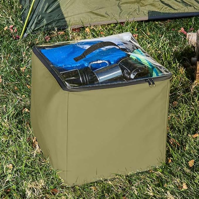 Lakeside Water-Resistant Camping Organizer Bag - with Clear PVC Top