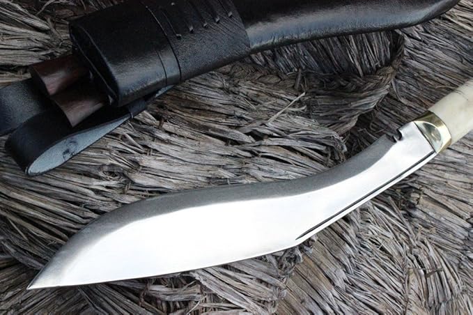 13 Traditional Service No.1 Kukri Khukuri Hand-Forged Knife High Carbon Steel Nepal Knives
