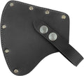 Camper Axe Head Sheath Protector Case Hatchet Blade Safety Sleeve Camping Accessories Lumberjack Outdoors Essentials Full Grain Leather Handmade Charcoal Black