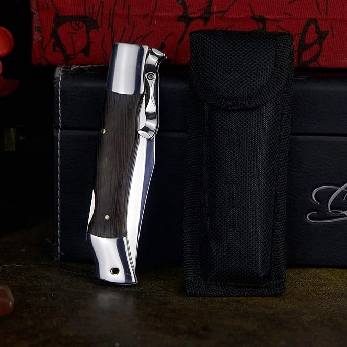 WPKOPYA （ DeHong hunting folding knife folding pocket knife wilderness camping survival and indoor EDC tool knives