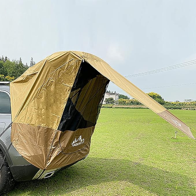 Car Roof Shade Canopy Camping Tents for CarsCar Awning Outdoor Tent SUV Car Tailgate Tent Windproof Hatchback Tent for Car Camping Tent Roof Canopy Universal Waterproof Car Tent