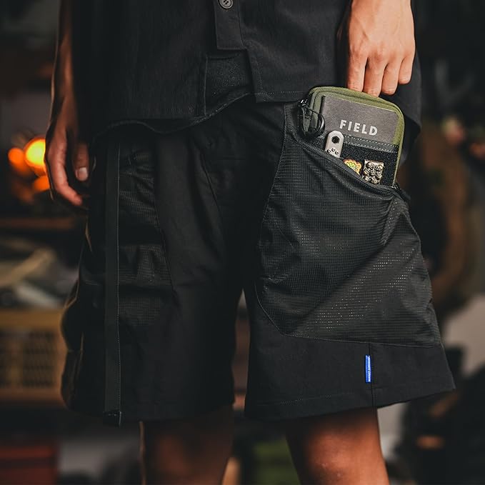 TACTICAL GEEK EDC Compact Waist Pocket Pouch Men EDC Pouch Organizer Multi-Purpose Molle Tool Pouch for Multitools Utility Tool Organizer Bag for Daily Essentials Carry(Block E3.0-GY)