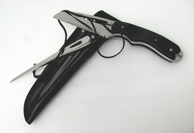 Myerchin Knives Professional Quality Offshore System Rigging Tool Generation 2 Fixed Blade and Marlinspike Leather Sheath Fits Both Tools B100P BONUS LEATHER LANYARD STRAP