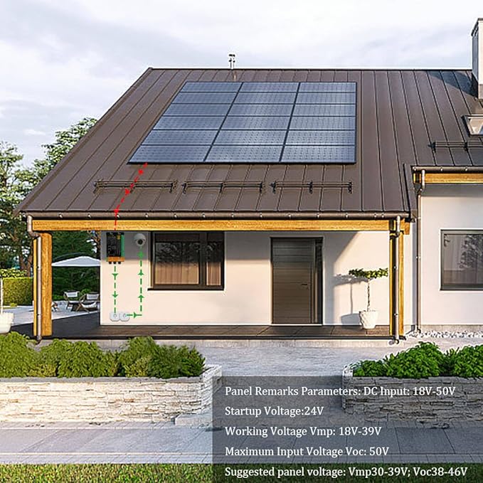 Y&ampH 350W Grid Tie Micro Inverter MPPT Solar Input Voc34-46V AC90-140V Output for 24V 36V Solar Panel