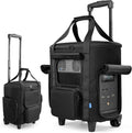 Xxerciz Carrying Bag Compatible with ECOFLOW DELTA 2 Power Station Storage Case with Wheels and Pull Rods Portable Generator Rolling Bag with Multi-Pocket and Handle for Outdoors