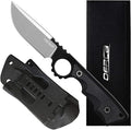 OERLA TAC OLK-032EK Outdoor Knife Fixed Blade Camping Hunting Survival Field Knife 420HC Full Tang Steel Blade with Kydex Sheath and EDC Tactical Belt Clip