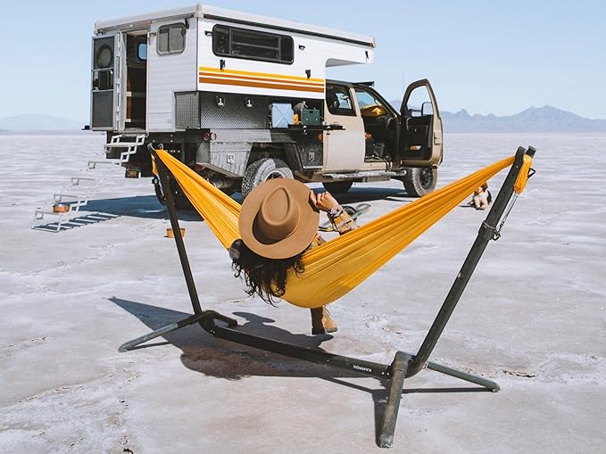 Kammok: Swiftlet Portable Hammock Stand | Lightweight 15lbs Easy Fast Setup Chair Mode. (Carry Bag with Straps. Made for Home-to-Travel Camping Park Backyard) *Hammock Sold Separately*