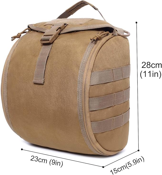 Tactical Helmet BagAirsoft MOLLE Clamshell Helmet Storage Pack Carrying Bag Case