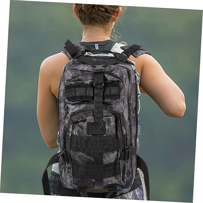 Large Capacity Tactical Outdoor Backpack for Camping Survival Gear and Training Sturdy 600D Fabric Multi-Purpose Storage for Tools and Equipment for Hikers and Adventurers