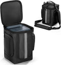 Carrying Case Compatible with Anker SOLIX C300 Portable Power Station Outdoor Travel Storage Bag with Side Zipper Two-Layer Pockets for Charging Cable and Accessories with Shoulder Strap