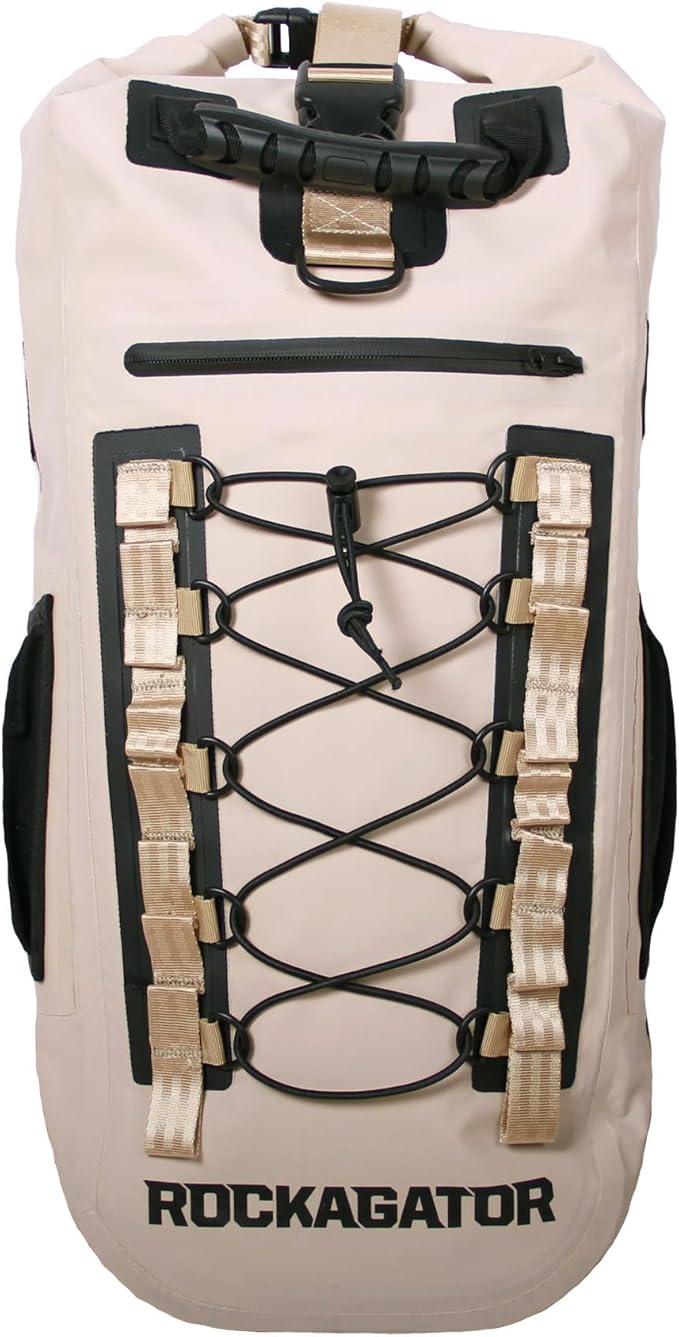 Rockagator Waterproof Backpack - HYDRIC Series Water Proof Floating Dry Bag River Pack (Desert Tan 40 L)