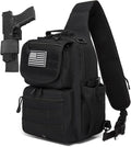 ATBP Tactical Crossbody Bag Holster Shoulder Backpack 6 Elastic Slots Water Bottle Holder Carrier Accessories Pouch 15L