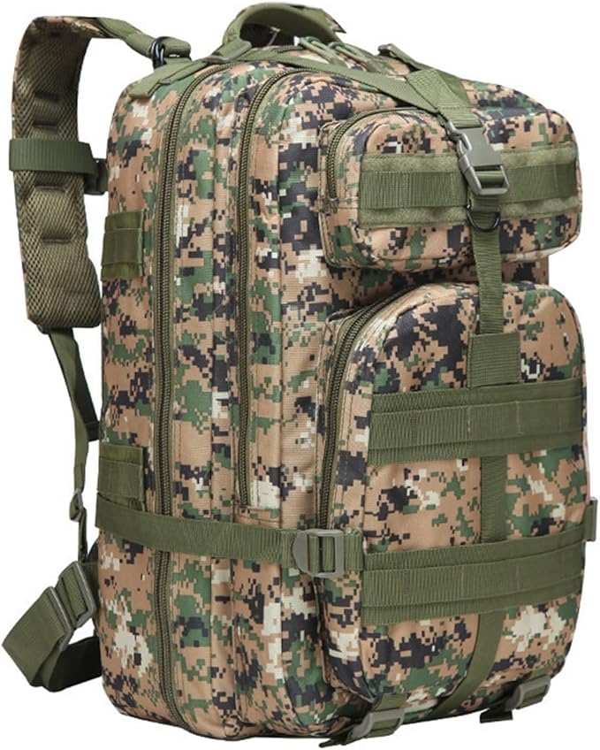 3P Tactical Backpack Camouflage Large-Capacity Outdoor 30L Tactical Backpack Suitable for Camping Travel Mountaineering Leisure Sports Outdoor Backpacks(Comb Camouflage)