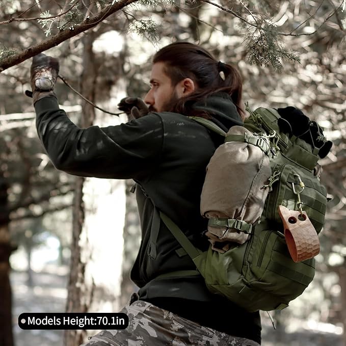Mardingtop Tactical Backpacks Molle Hiking daypacks for Motorcycle Camping Hiking Military Traveling25L Backpack