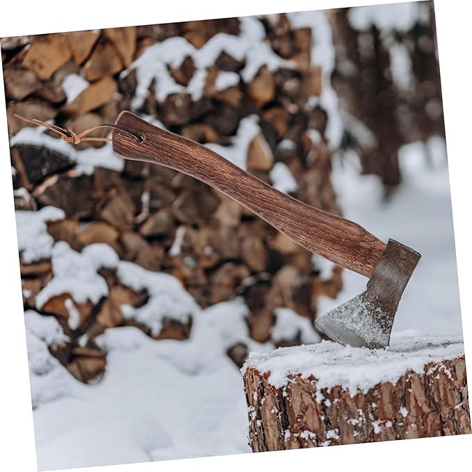 UPKOCH 2pcs Wooden Axe Handle Replacement Ergonomic - Grip for Camp Hatchet and Fire Axe Easy Replacement Handle for Tool Restoration and Gardening Use
