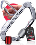 GPCA Carabiner Multitool - Carabiner Heavy Duty Key Clip for Keys Bottle Opener Screwdriver Box Cutter Ruler Keychain Clip Keychain Organizer EDC Gear for Camping &amp Hiking - Gifts for Men