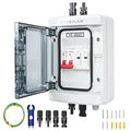 1 String 1000V PV Combiner Box 1 in 1 Out Single String 40A DC Circuit Breaker with Solar Disconnect Function Surge Protection IP65 Weather-Resistant Enclosure