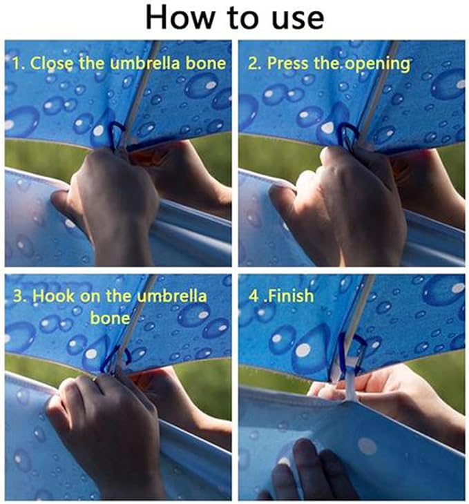 Waterproof Portable Sports Umbrella Tent Semi-Circular Fishing Umbrella Shade with UV Protective Surround Cloth Outdoor Sun Rain Parasol Shelter for Camping Beach Hiking and Fishing Accessories