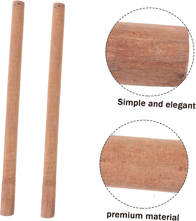 2Pcs Wooden Hatchet Handle Replacement Durable Camp Ax Handle Skid Grip Shockproof Design for Broad Axe Easy Installation Reliable Outdoor Tool