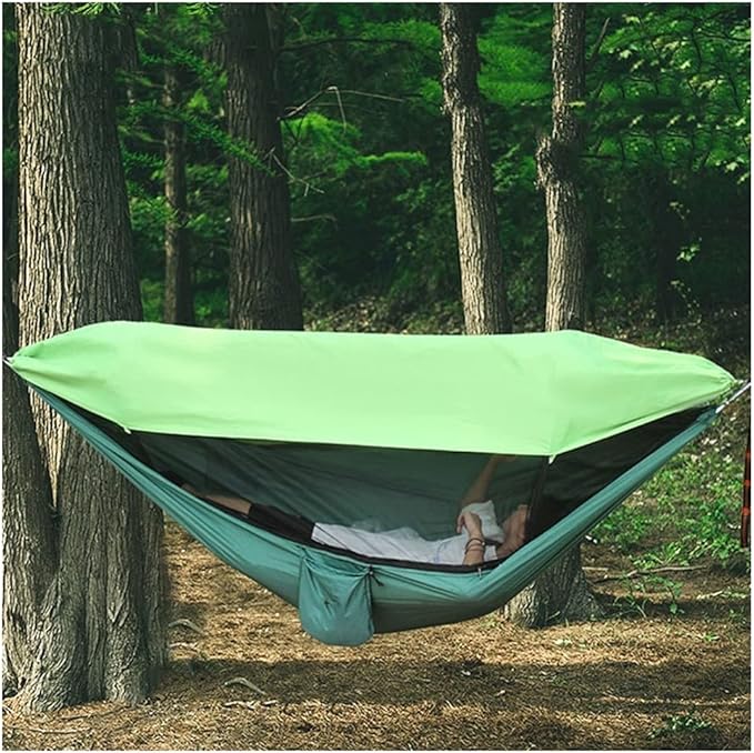 Portable Hammock Portable Hammock Suitable for Outdoor Camping Tent Hammock （Single Size: 270 * 1 40cm） for Backpacking Beach (Color : B)