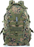 40L Tactical BackpackCompatible for Men Camping Hiking Backpacks Reflective Outdoor Travel Bags Survival(Jungle Digital)