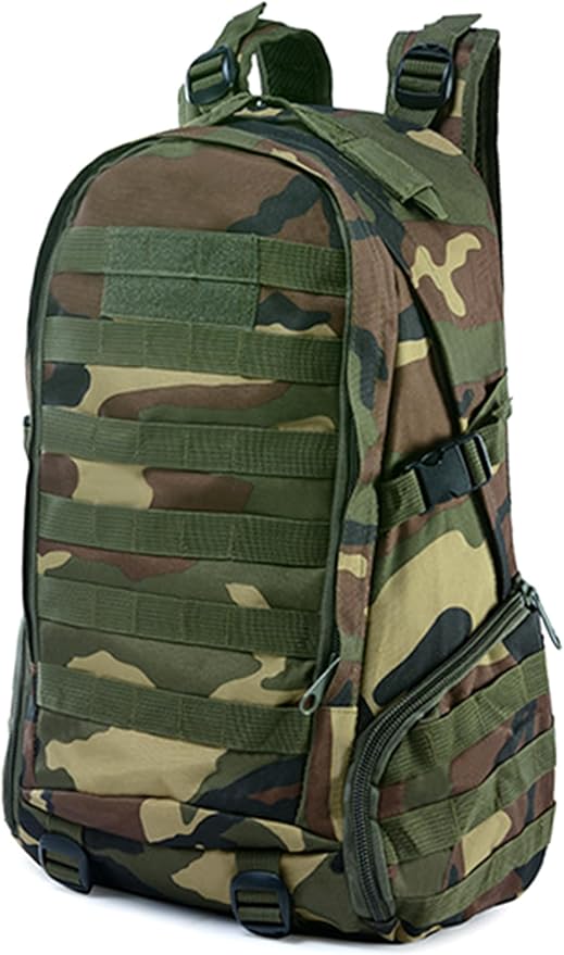 Large Capacity Men's Tactical Outdoor Backpack Oxford Cloth Camping Travel Duffle Bags Multi-pocket Hiking Daypack (C/Multicolor)
