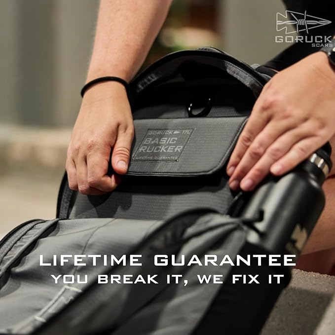 GORUCK Basic Rucker 17L Tactical Backpack – Durable Rucksack &amp MOLLE Daypack – Military Backpack for Men &amp Women - for Outdoor Hiking Training &amp Travel – Ranger Green