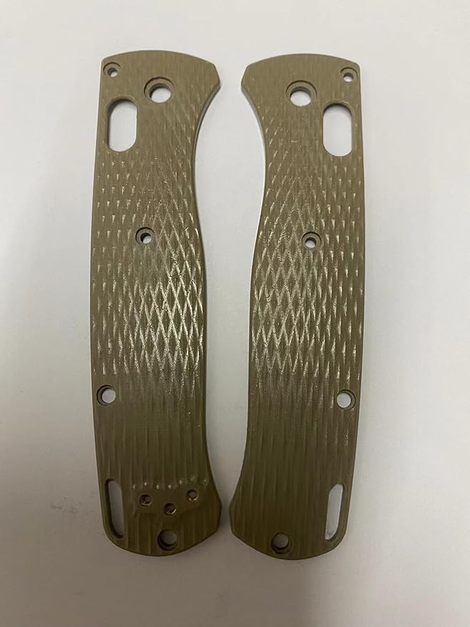 1 Pair Custom G10 Scales Handle in Sand Color Fits for Bugout 535 DIY Making Accessory