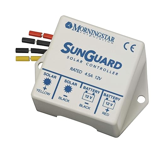 Morningstar Sunguard 4.5A PWM Solar Charge Controller (SG-4) - Intelligent Solar Panel Regulator. Supports 12V Batteries Outdoor Rated Highly Reliable and Easy to Install - Designed in the USA
