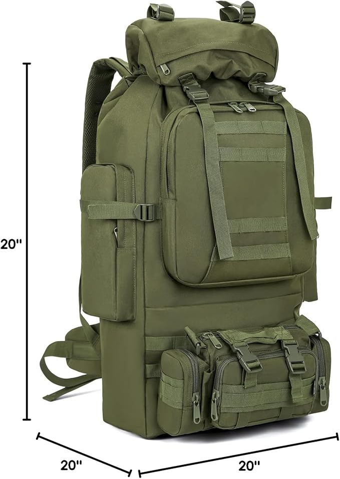 100L Camping Hiking BackpackMolle military Tactical rucksack backpackWaterproof Lightweight Hiking Backpack
