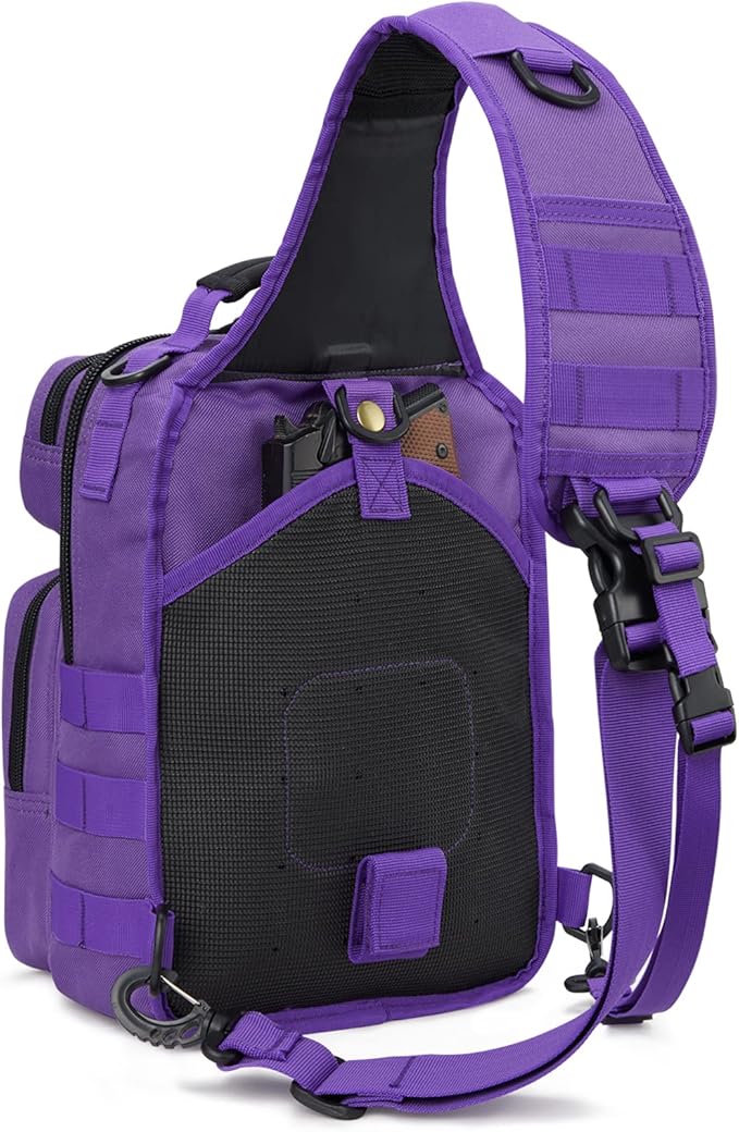 G4Free Tactical Sling Bag Backpack Military Rover Shoulder Sling Pack Molle EDC Small Crossbody Chest Pack