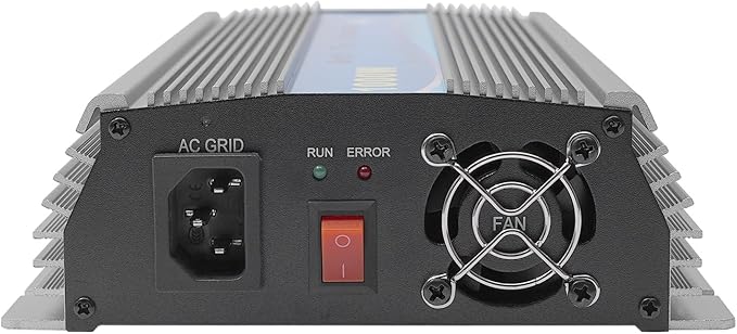 Solar Grid Tie Micro Inverter GTI1000W 1000W 110V MPPT Pure Sine Wave 22-50VDC Solar Input AC90-140V Output Solar Powered Inverters Aluminium Alloy Inverters for Schools Power Stations