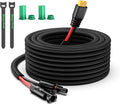 Bateria Power Solar Charge Extension Cable with Connectors XT60 Adapter to Solar Panel 50 Ft (10AWG)