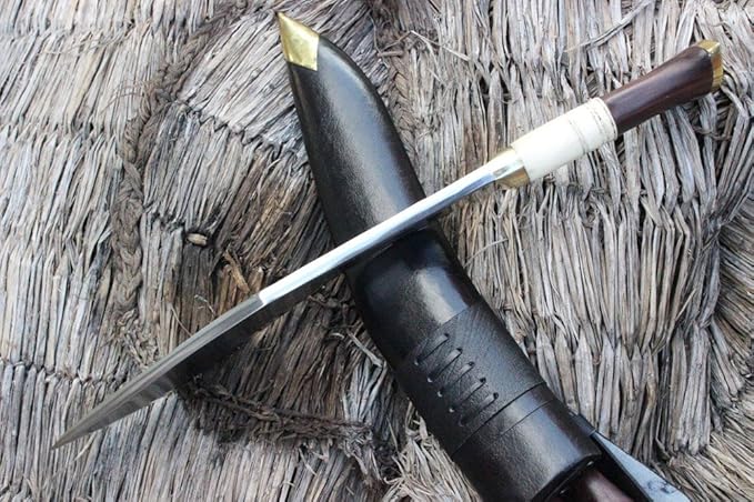 13 Traditional Service No.1 Kukri Khukuri Hand-Forged Knife High Carbon Steel Nepal Knives
