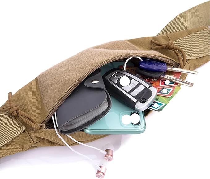 Fanny Pack Sports Festival Workout Traveling Running Large Crossbody Casual Hands-Free Wallets Waist Pack Phone Bag